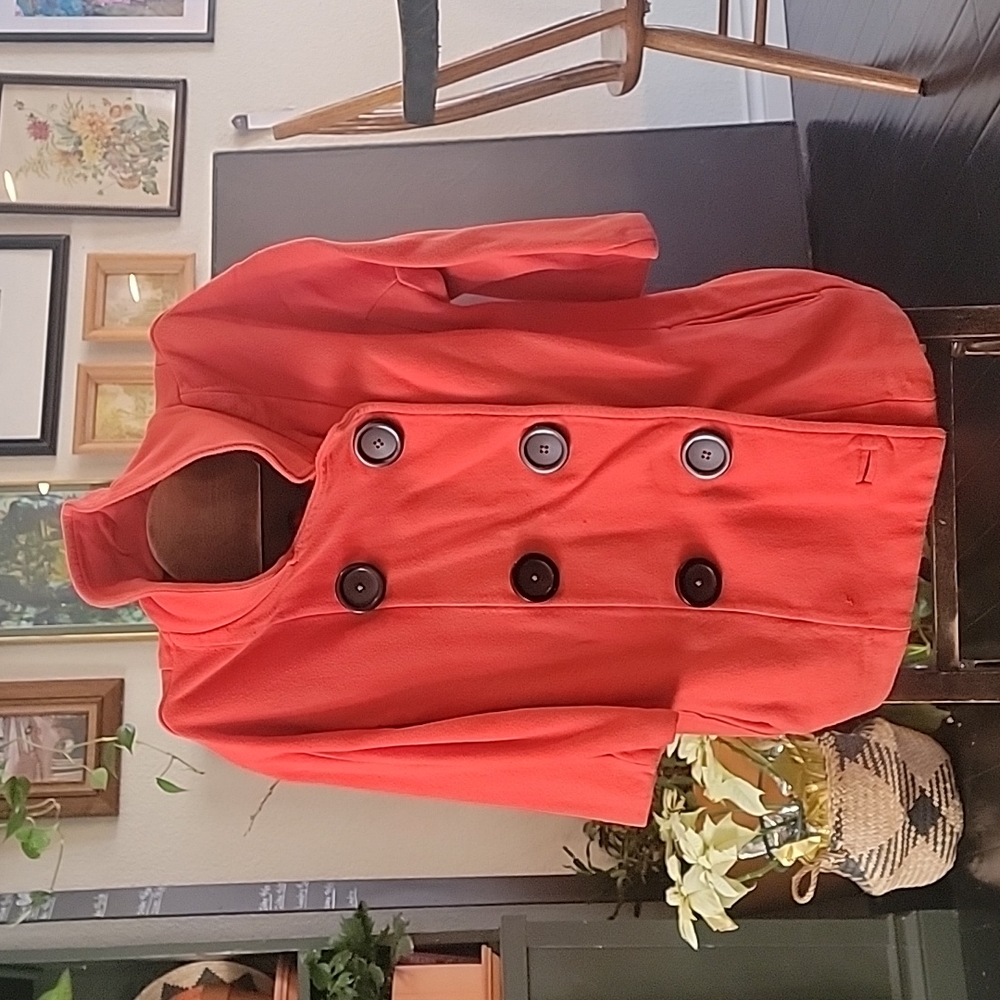 XL W Orange sweater jacket